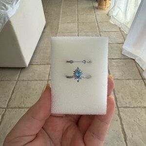 Aquamarine Ring Set